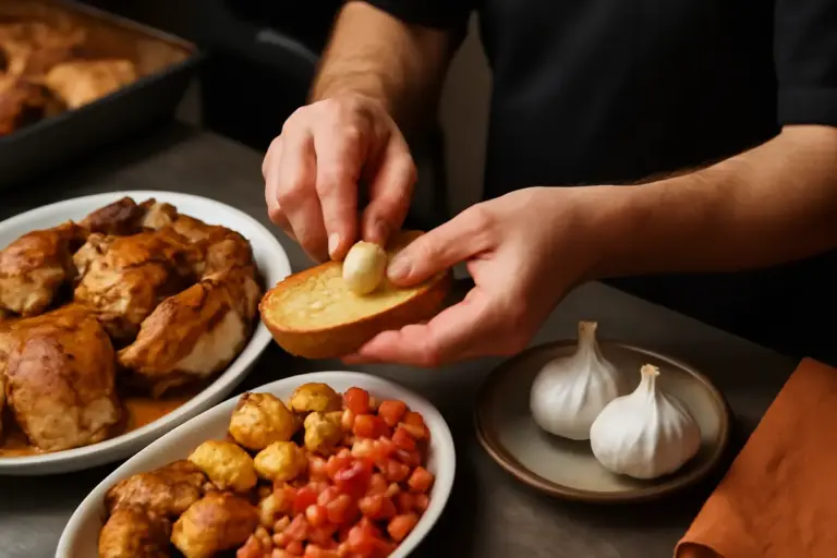 Cosa significa sfregare l’aglio nella rosticceria regionale? Cattura sapore senza appesantire i piatti