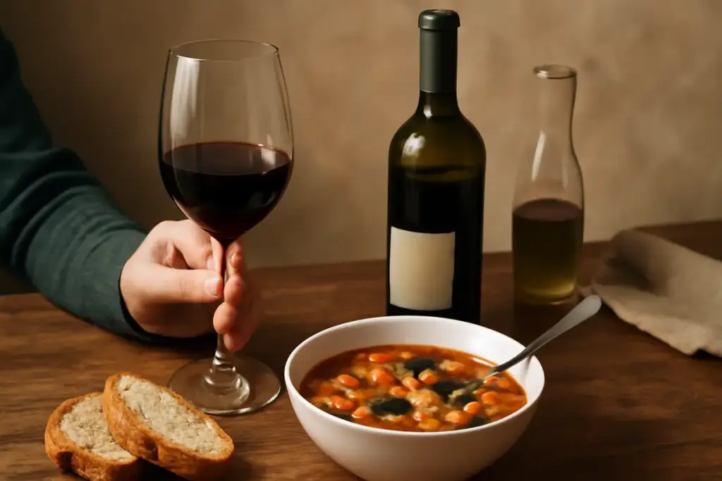 Come si abbina un vino alle zuppe rustiche? La sfumatura tannica che pochi considerano