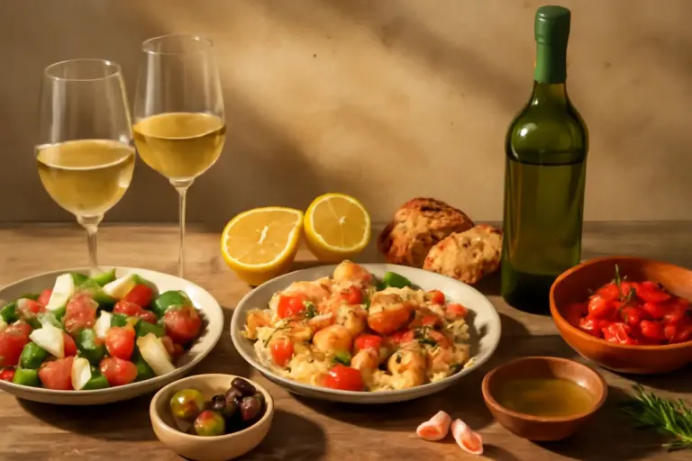 Vini bianchi aromatici con la cucina mediterranea: piccoli dettagli per un abbinamento perfetto