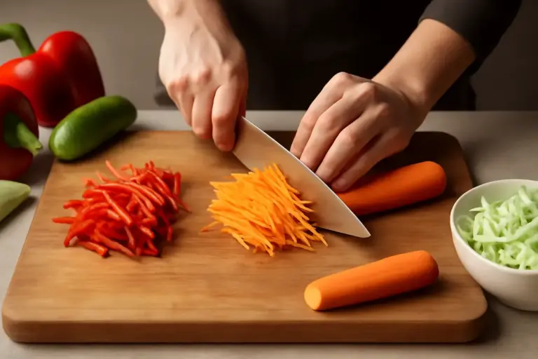Taglio delle verdure a julienne: perché cambia la cottura e migliora i tuoi piatti